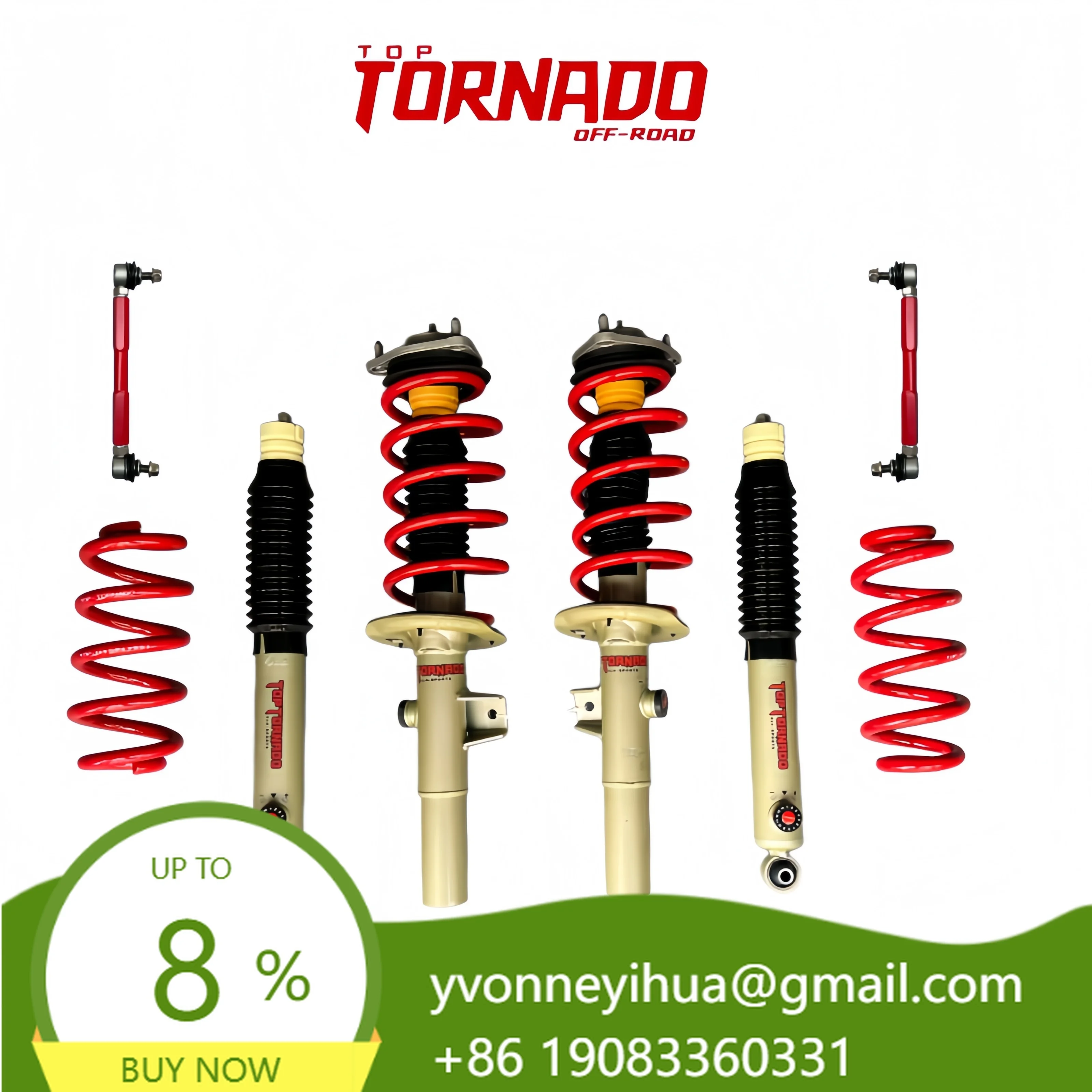 Modified Soft And Hard Adjustable Shock Absorber Spring Lift Kit Suitable For ICAUR V23