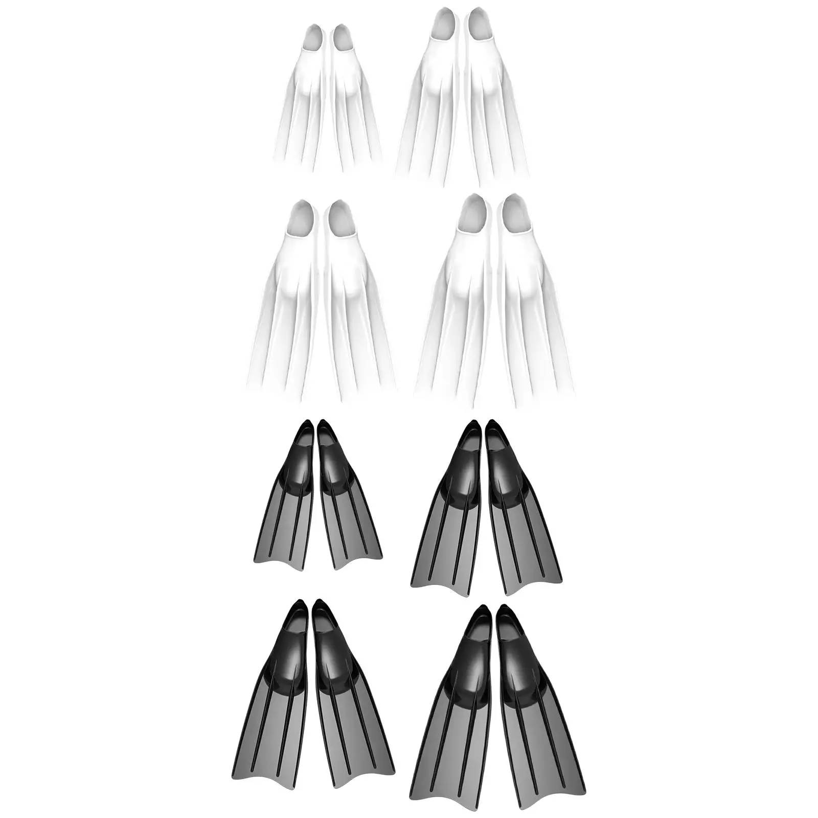 

Snorkeling Fins Professional Dive Flippers Flexible Lightweight Diving Fins