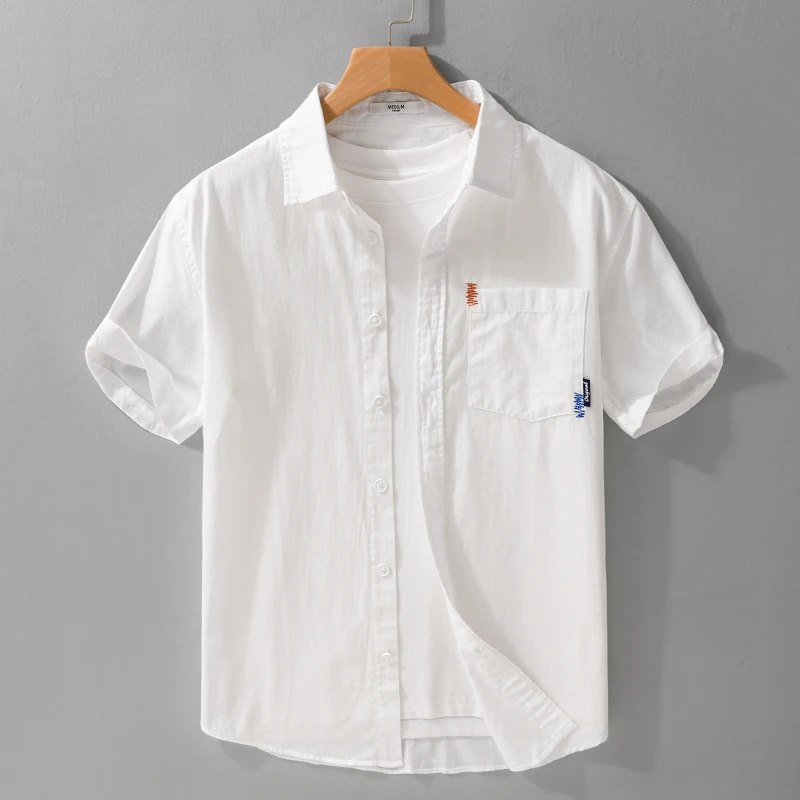 High-quality fashionable and stylish casual party summer pure cotton shirt, new style jacket, top garment