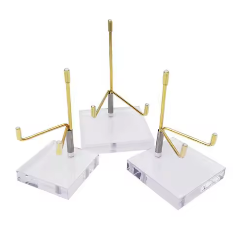 For Crystal Ball Base Stone Shelf Metal Mineral Display Stand With Acrylic Base Crystal Ball Holder