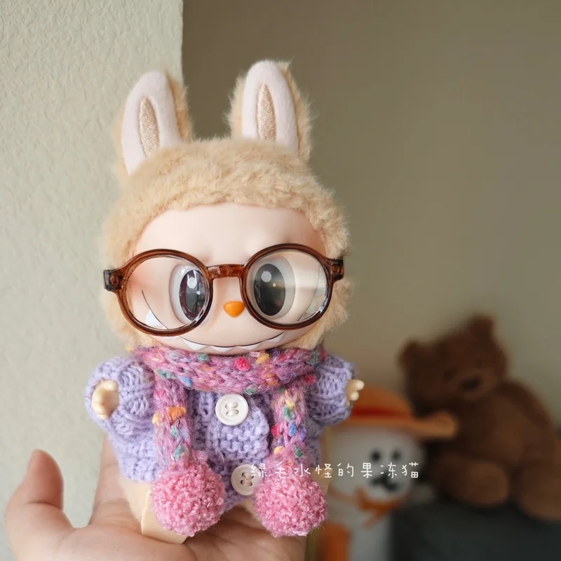 

Hot Sale For Labubu Clothes Accessories Sweater Classic England Style Mini Doll Clothes Outfit Accessories Girl Gift In Stock