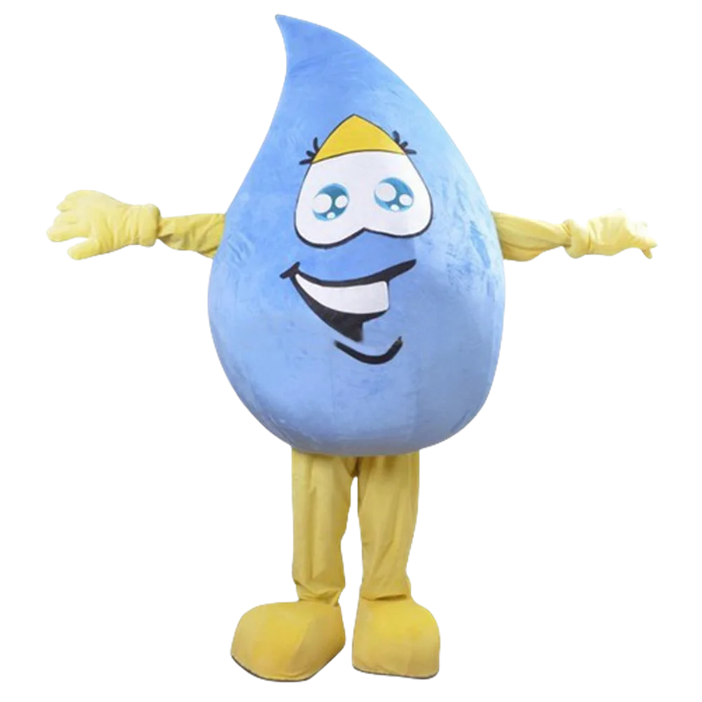 mascot Blue Rain Drop Mascot Coscutme Kindergarten Blue Rain Drop Water Drop Mascotte Outfit Suit FREE SHIPPING 117