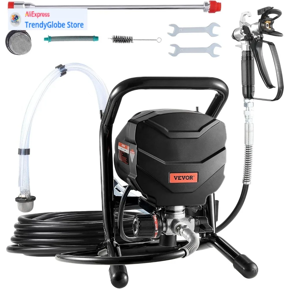 

High-Efficiency 650W Electric Airless Paint Sprayer with 3000PSI Pressure and Extension Rod