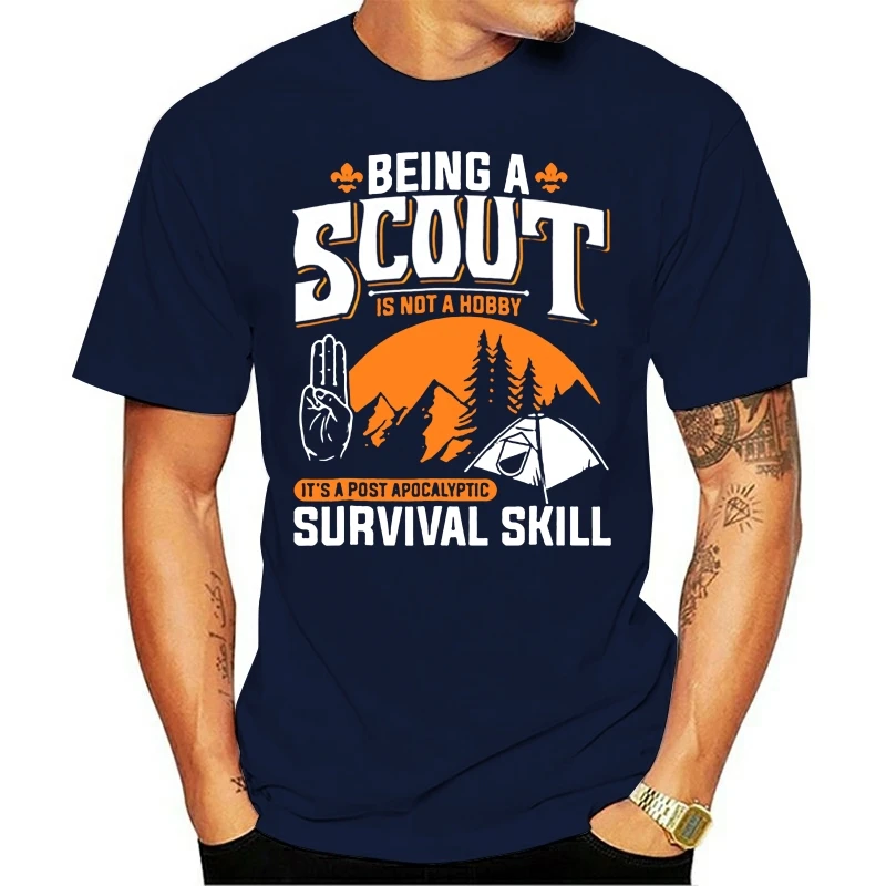 Hot men\'s fun casual print T-shirt brand men Being A Scout Is Not A Hobby Boys Girls Scouts Sports man\'s T-shirt
