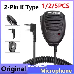1/2/5pcs Baofeng Microphone Speaker Mic PTT Shoulder For DM-1701 UV-18 Pro UV5RH Ham Radio UV-K5 UV-K6 UV-5RPLUS Walkie Talkie