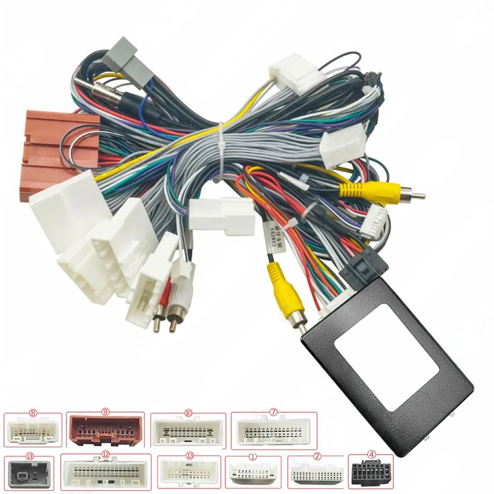 

Radio Wiring Harness Adapter CAN Bus Decoder Cable for Mazda Axela CX-4 CX-5