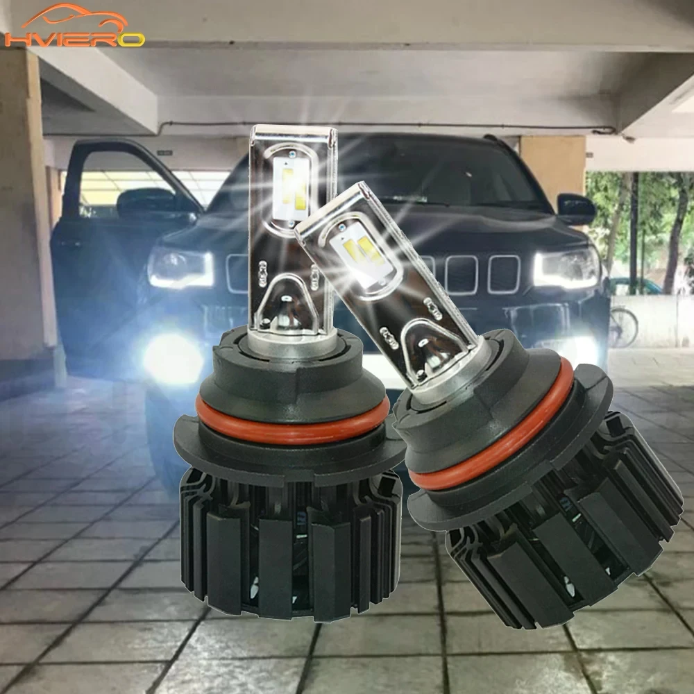 

2X Car Lighting HID Light Blubs P9 H7 100W 6000K 13600Lm IP67 Waterproof Auto Led Front Bulb Automobile Headlamp Fog Light