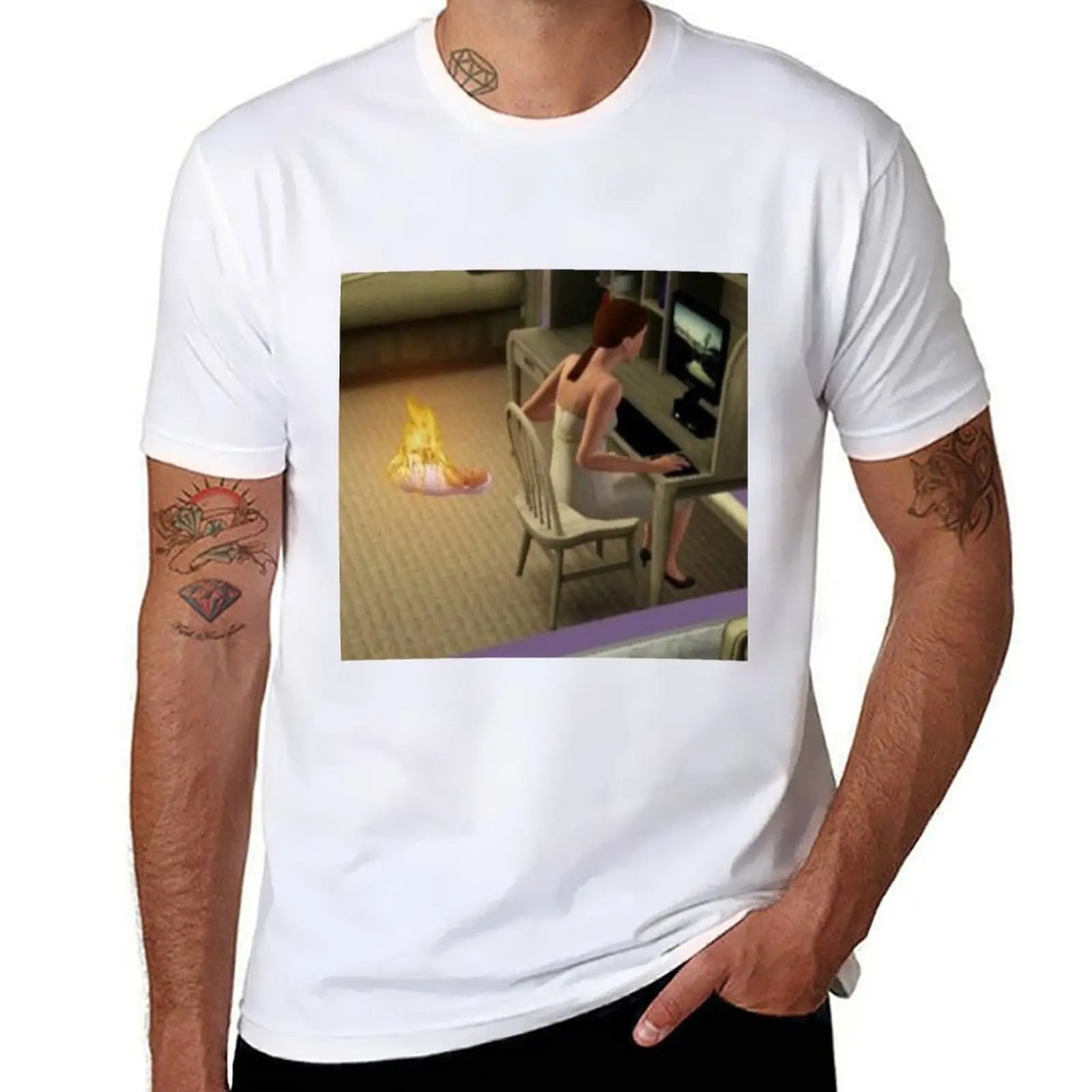 

Cursed The Sims T-Shirt t shirts for man pack white man t shirt designer T-Shirt