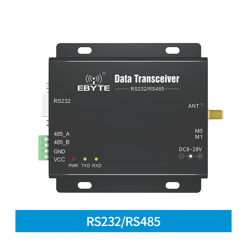 

2.4GHz Modbus Modem RS232 RS485 20dBm 2km Long Range Full Duplex PLC SMA-K 10-28V E34-DTU(2G4D27) Industry Transceiver