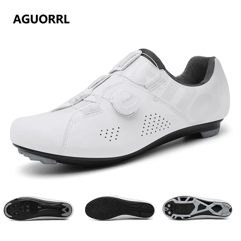 

AGUORRL Cycling MTB Shoes Men Professional Mountain Bike Lock MTB Cycling Shoes Accessories Breathable Self-Locking Shoes