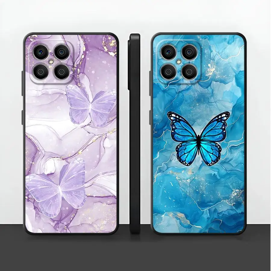 

Marble Flower Funda Phone Cover Case for Honor 70 X6 Magic5Lite 90 X9a X7 X5b 8X X8 200 400 Lite