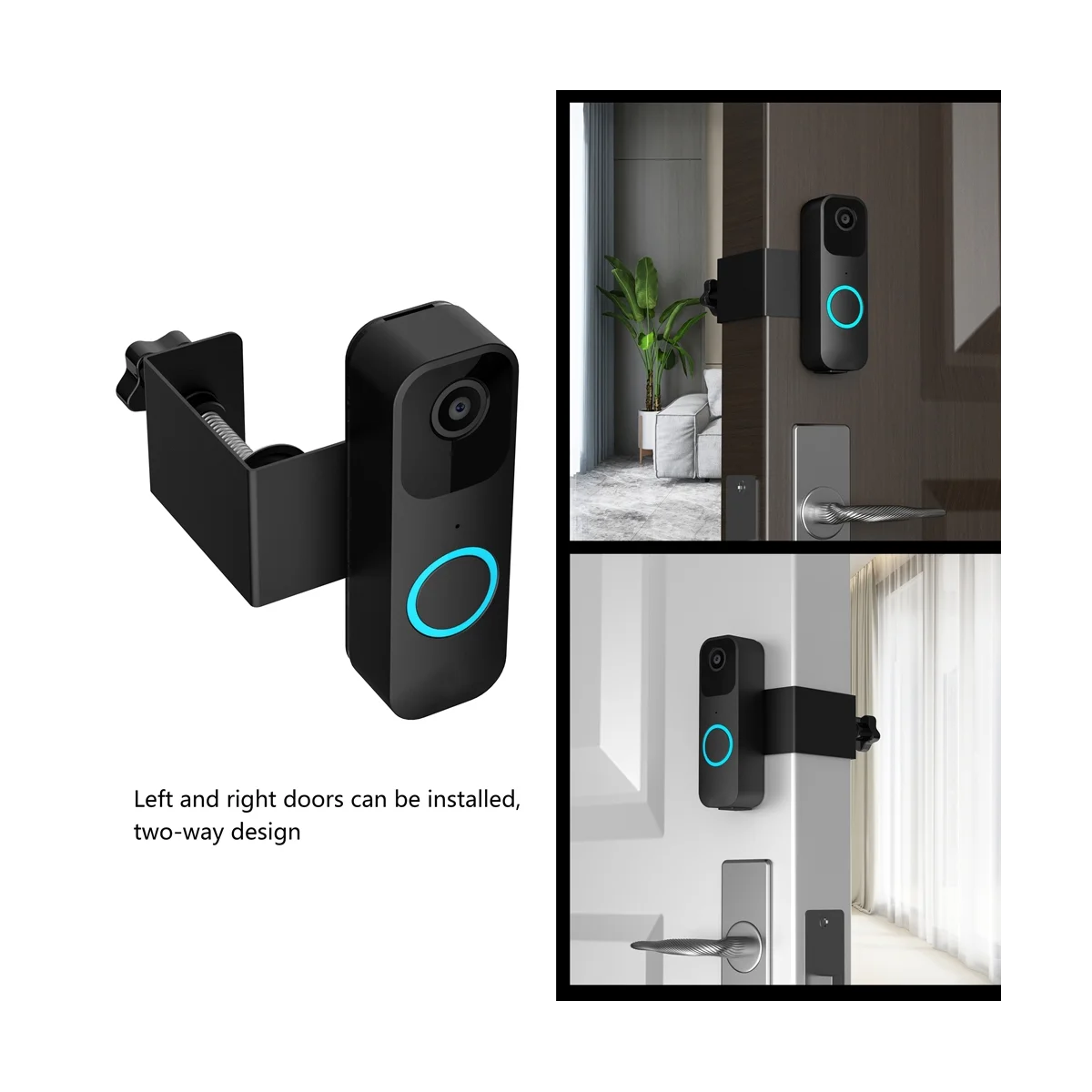 For Bracket Without Punching Anti-Theft Fixed Door Clip Bracket Siding Mount with