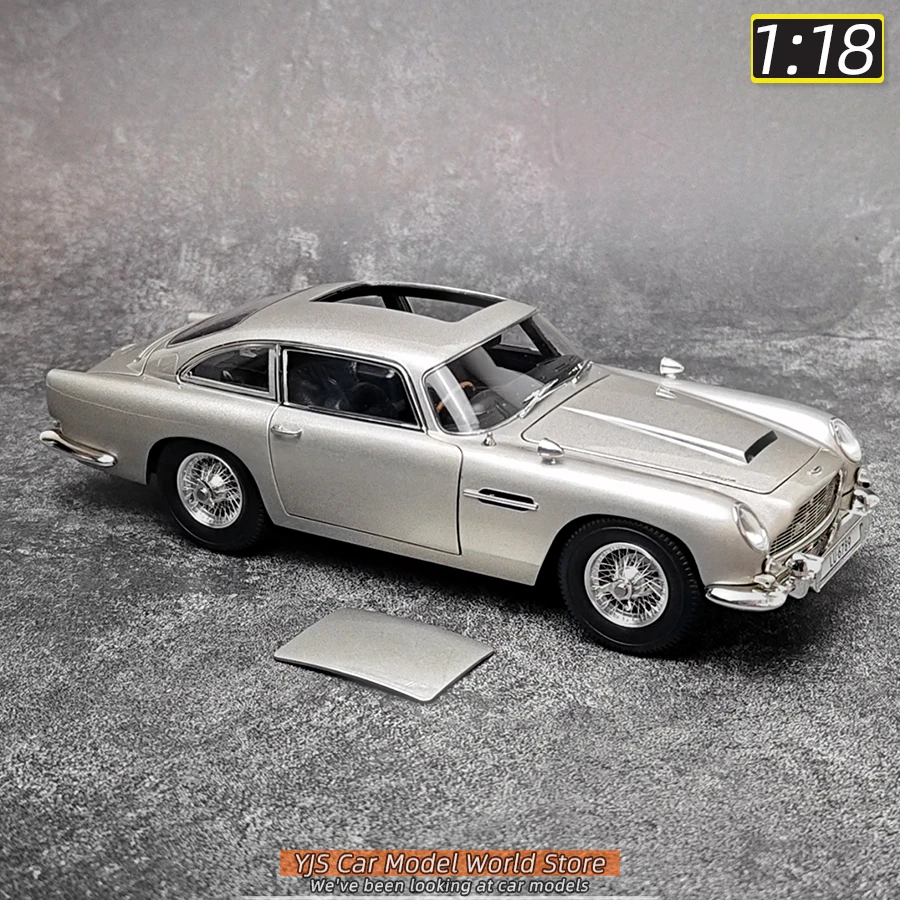 Xiaoguang Diecast model schaal 1:18 DB5 007 model legering simulatie Metalen automodel Een klassieke auto voor een verjaardagscadeau