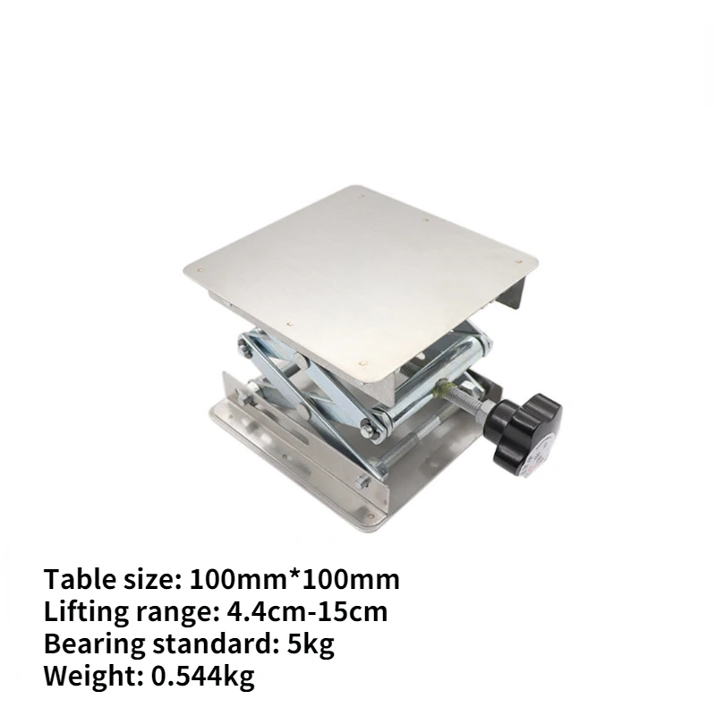 Labor Einstellbare Stabile Hebe Plattform Aluminium Legierung Holzbearbeitung Gravur Control Manuelle Lift Stand Tisch Holzbearbeitung Bänke – Detail 4