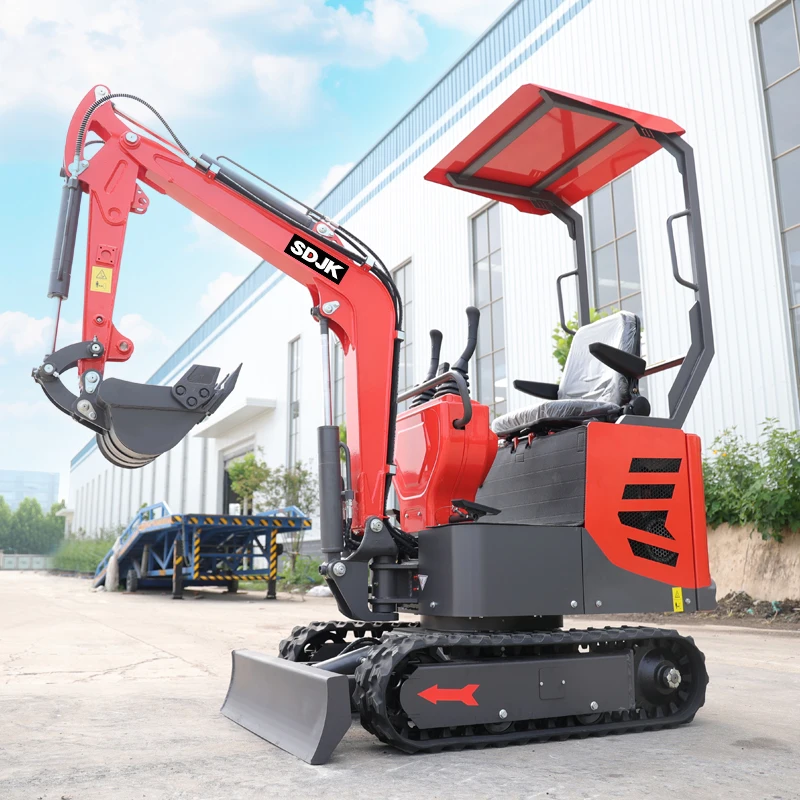 Mini excavator 1 ton can be customized on the farm using excavator with a variety of auxiliary tools Small excavator