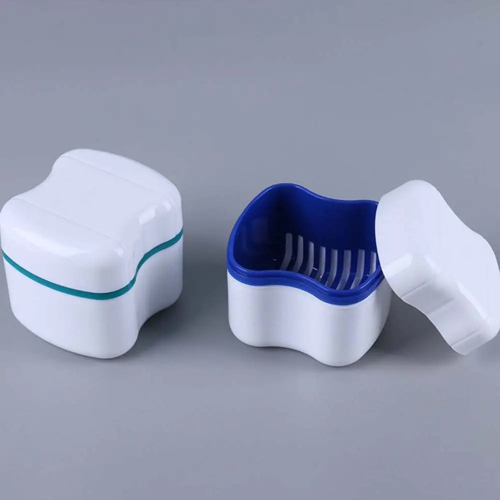 

Case Denture Holder Oral Care False Teeth Storage Box Mouth Guard Container Denture Retainer Case Tooth Clean Organizer