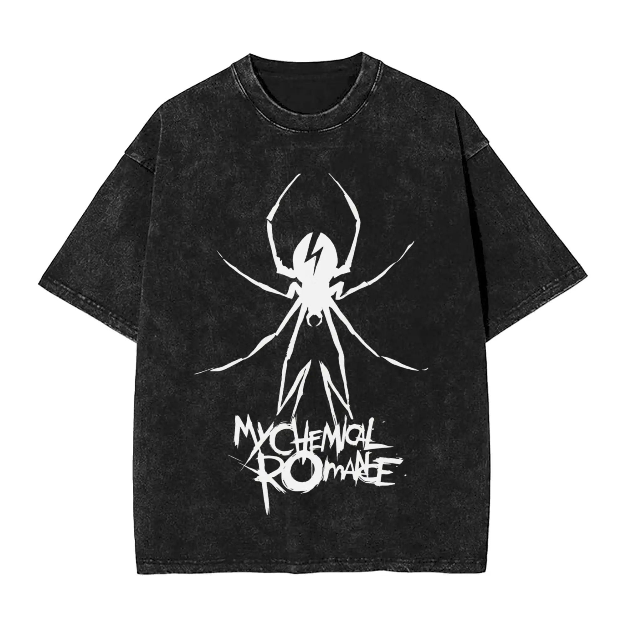 

Футболка Mcr Band Punk Rock My Chemical Romance Простые футболки с коротким рукавом Футболка в уличном стиле Лето с круглым вырезом Плюс Размер Футболки