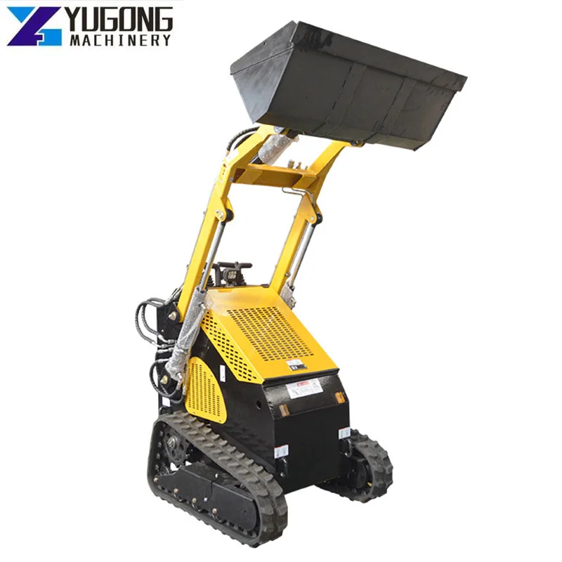 YUGONG Wheel Track Mini Skid Steer Loader Diesel Engine Track Moving Mini Skid Steer Loaders