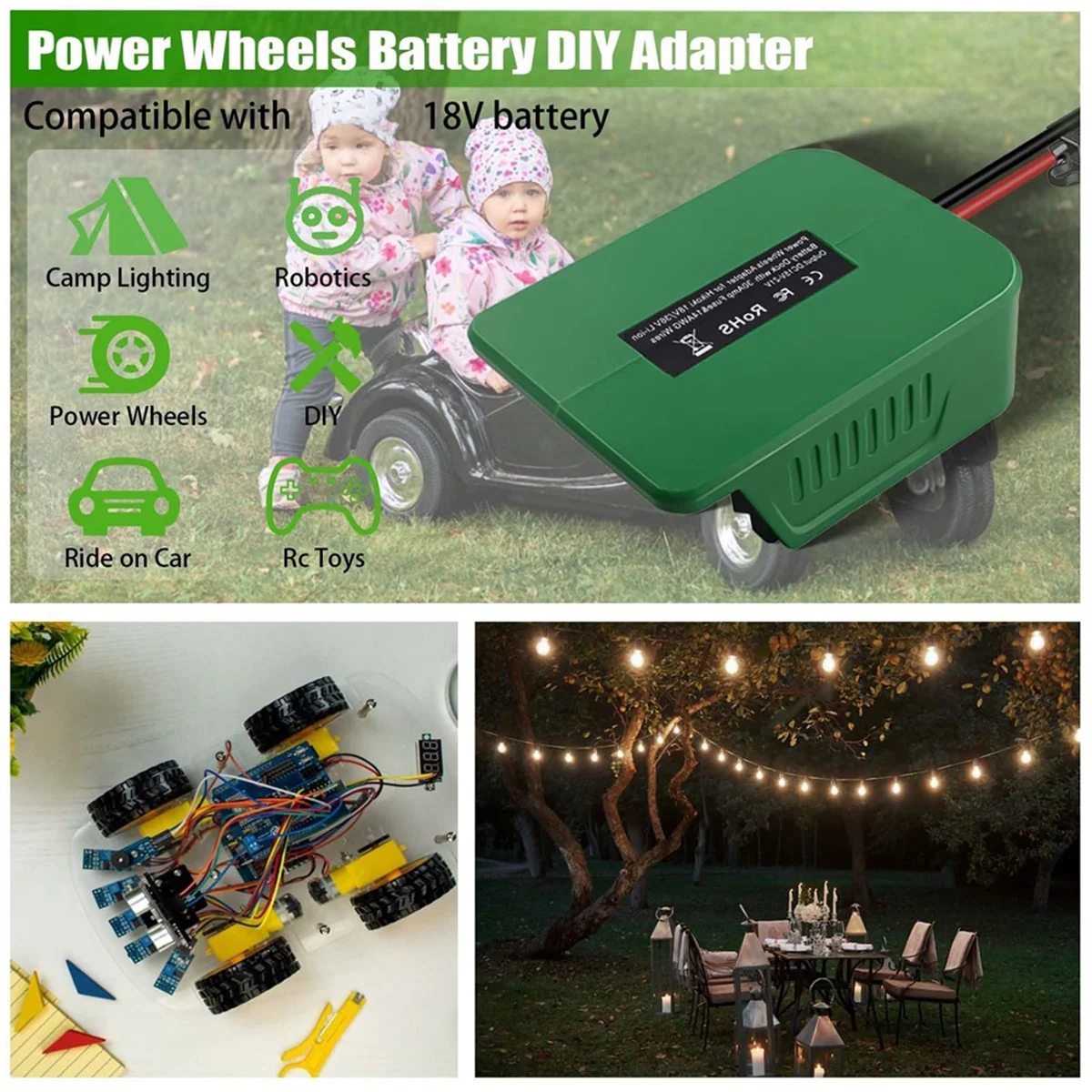 محول عجلات الطاقة الشهير لبطارية هيتاشي 18 فولت 36 فولت لبطارية ميتابو HPT 18 فولت