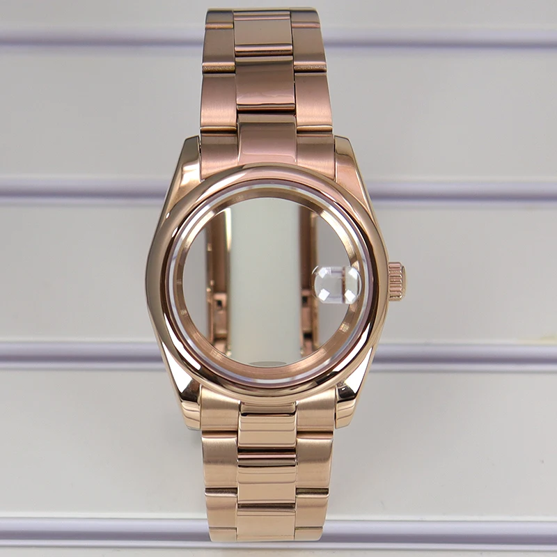 36mm/39mm Rose Gold NH35 Watch Case Parts Sapphire Glass For NH35 NH36 7S26 Miyota8215 DG 2813 29mm Dial Oyster/Jubilee Strap