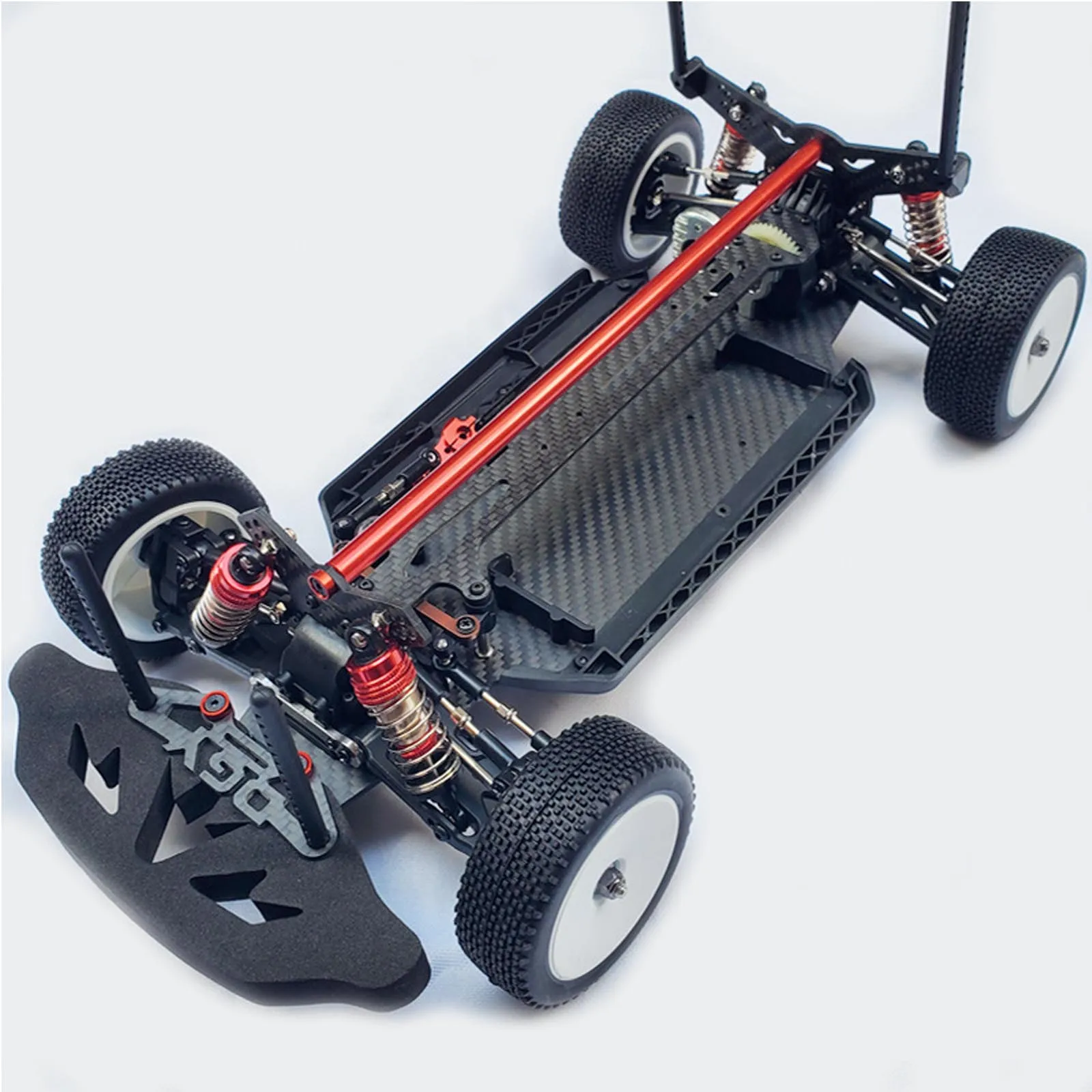 Verbeterde Metalen Koolstofvezel Chassis Frame Kit voor 1/10 Racing Off-Road RC Auto Duurzaam en Stevig Speelgoed accessoires