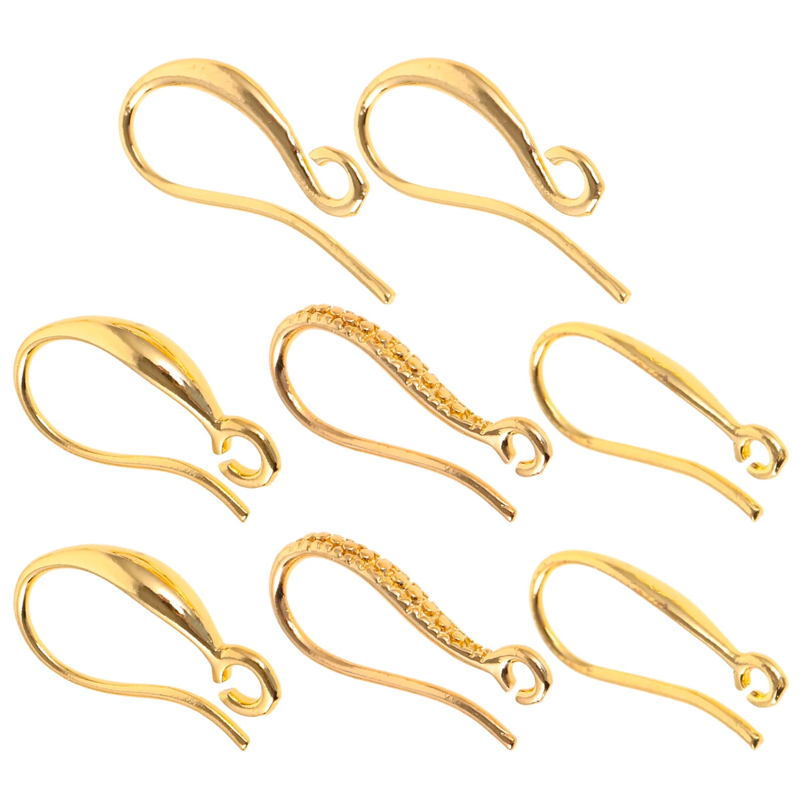 

8Pcs Ear Hook Earrings Accessories Simple DIY Jewelry Making Hooks Replacements Dangle Supplies Hoops Materials
