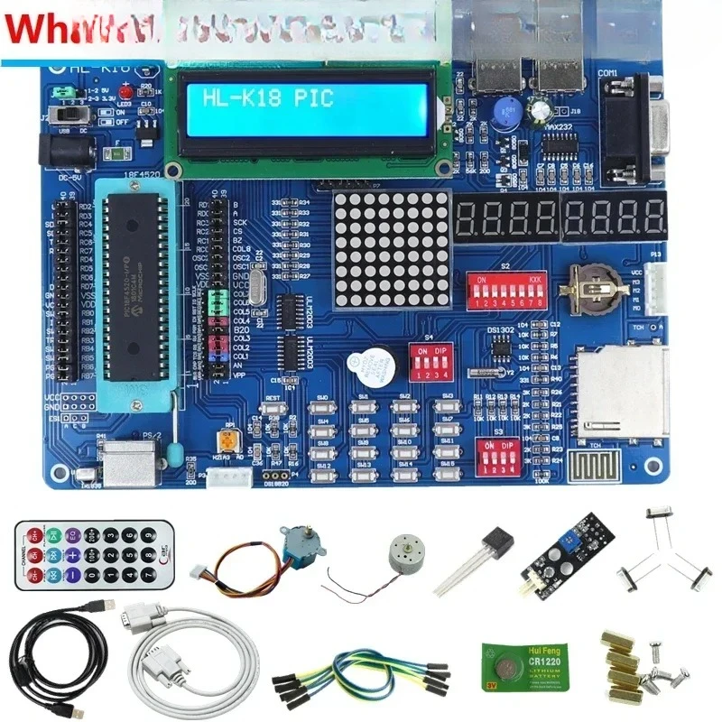 

PIC16F877A Development Board PIC Microcontroller Learning Board With Kit2 Emulator PIC Development Board Kit