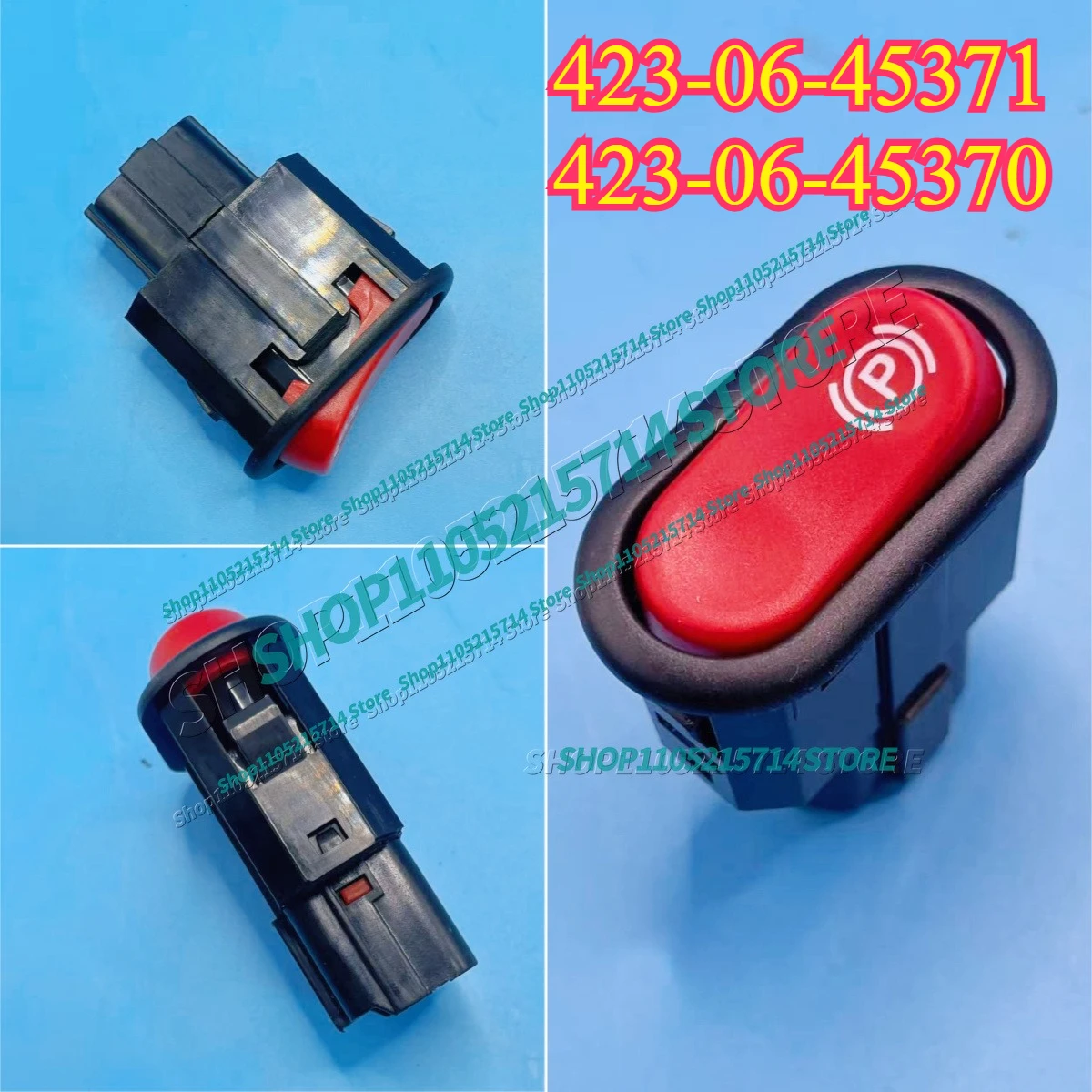 423-06-45371,423-06-45370 RED Rock SWITCH ,WHEEL LOADER PARKING BRAKE WA380, WA380Z, WA430, WA450, WA470, WA480, WA500