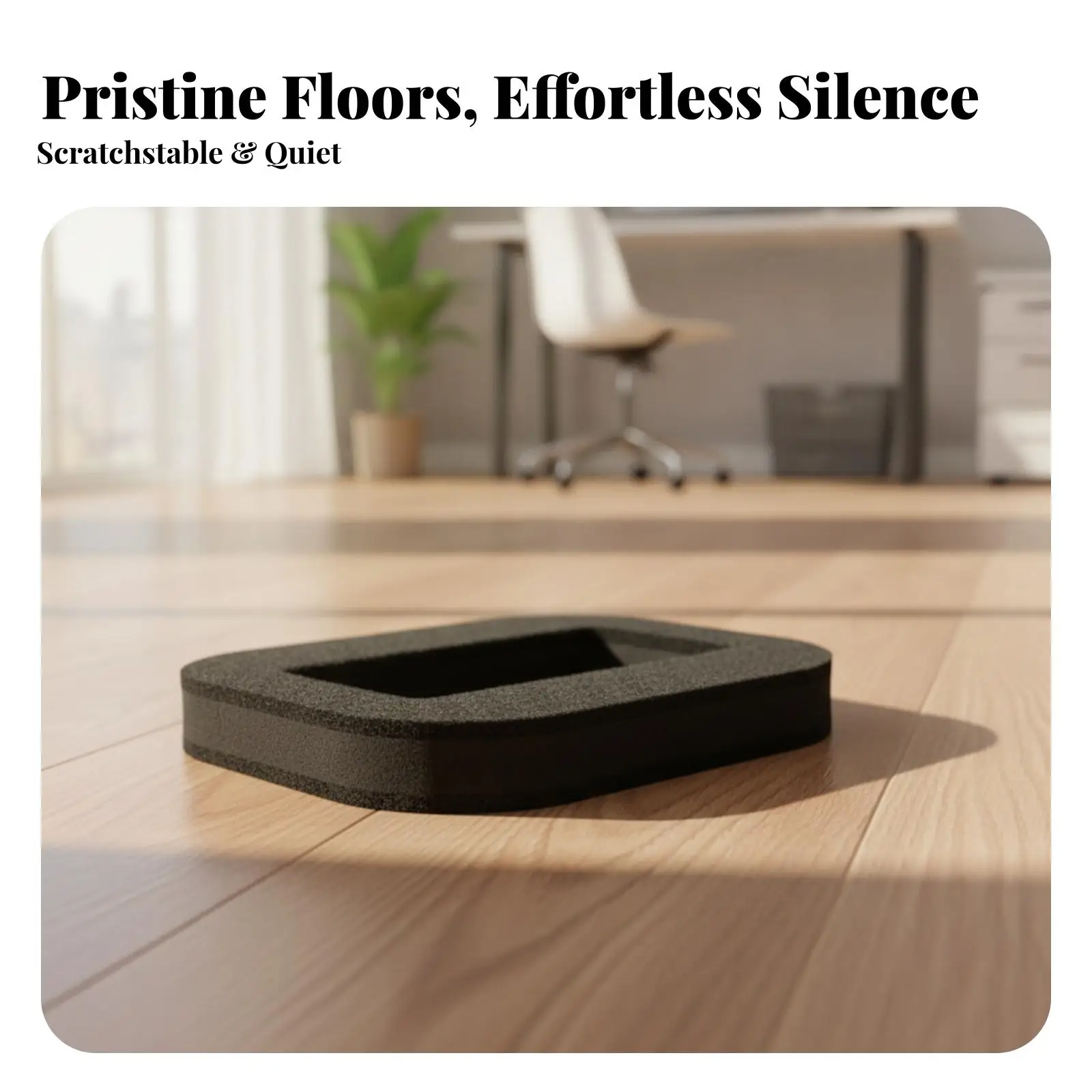 20 Pieces Scratch Felt Caster Pad | Floor-Protecting Barrier, Noise-Reducing Design, Caster Cup with Recessed Opening