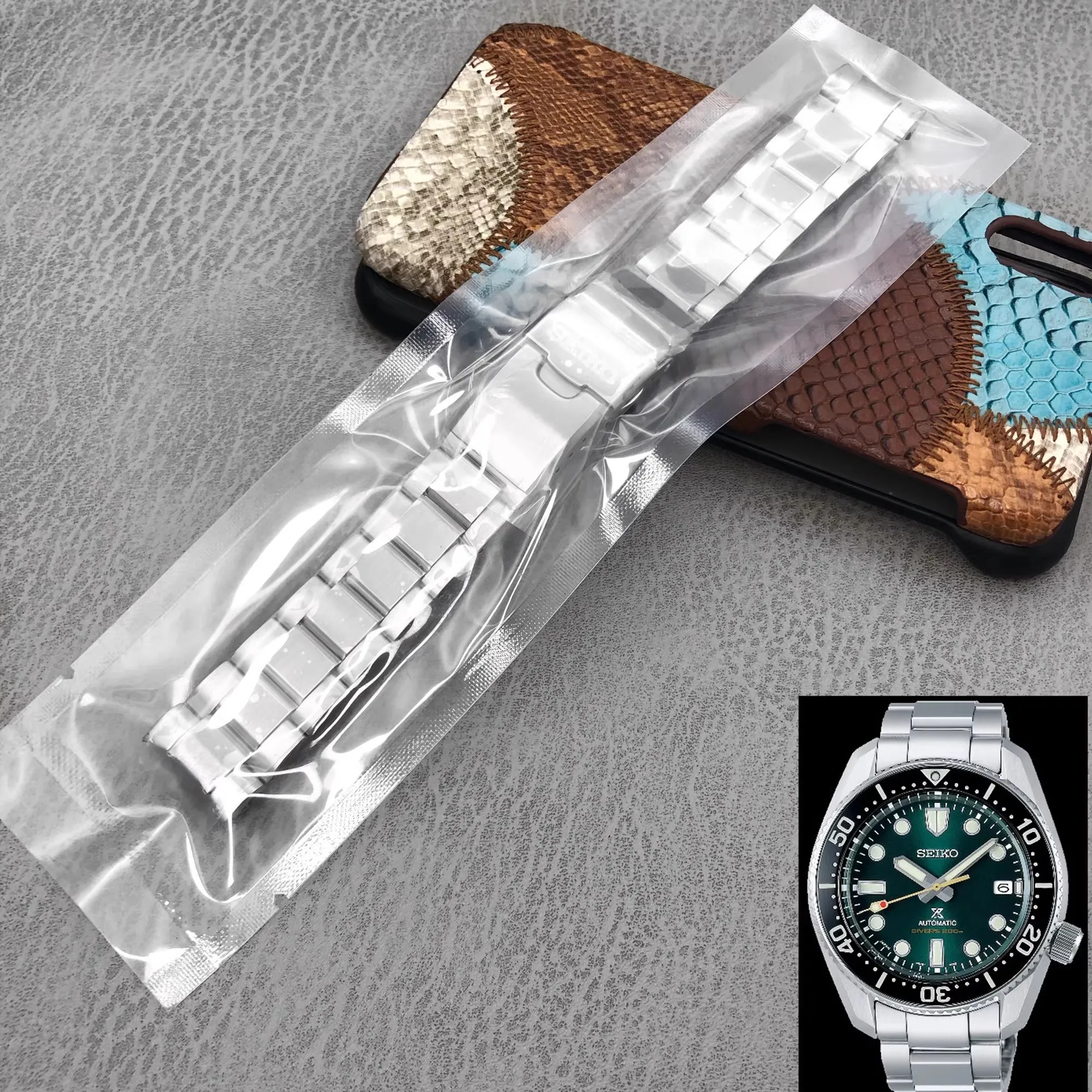 

Adapt to Seiko Seiko PROSPERX 40th Anniversary SBDC125/127SPB185J1/187J1 Steel Strip 20mm