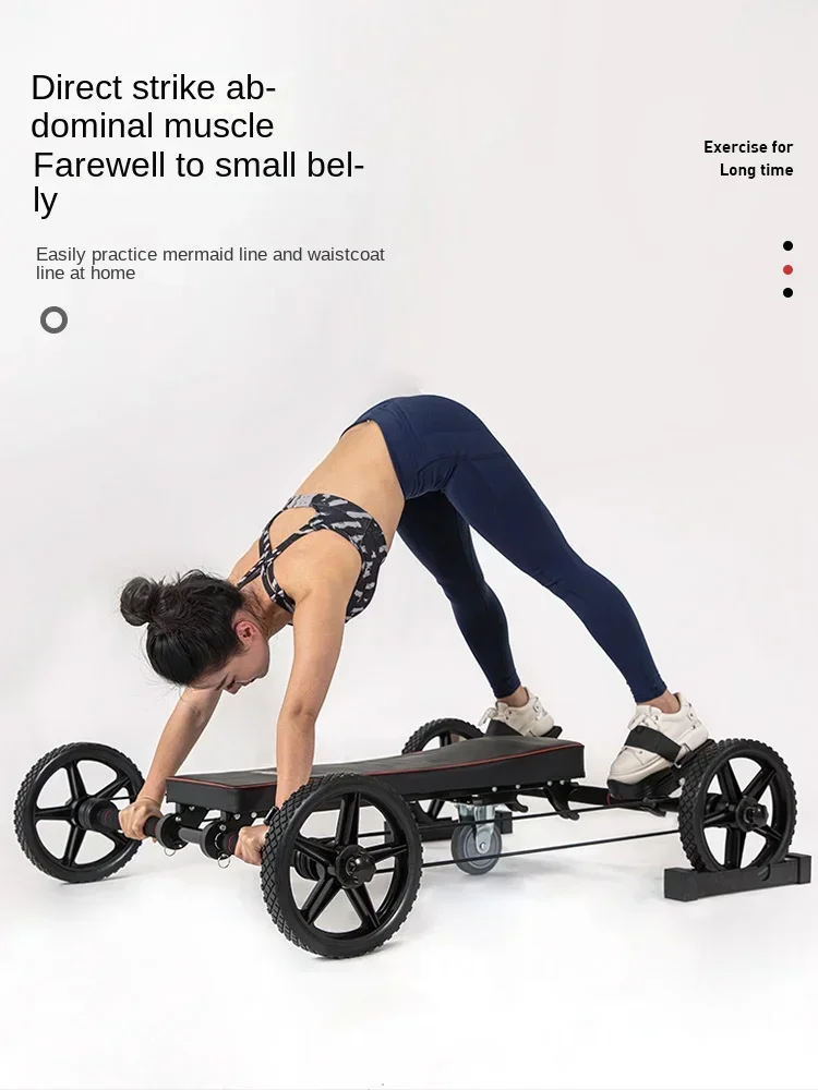 Abdominal wheel automatic rebound men's and women's abdominal equipment, abdominal muscle artifact, sports