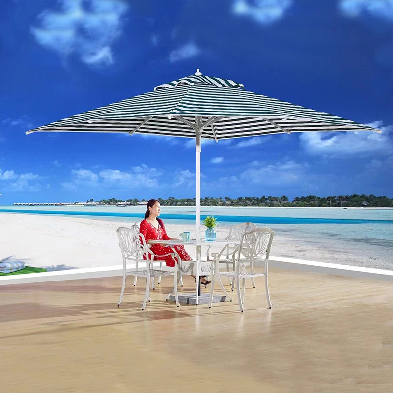 Roman Umbrella, Outdoor Umbrella,Sunshade, Rainproof, UV Protection,Thickened Material, Aluminum Alloy Columns, Rotatable