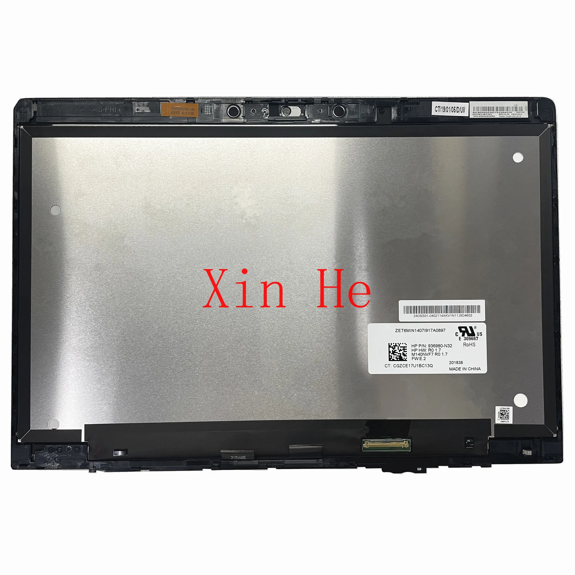 

M140NVF7 R0 1.7 14.0'' FHD Laptop LCD Touch Screen Digitizer Assembly For Hp Elitebook 840 G5 P/N: 936980-N32 120Hz 1920*1080