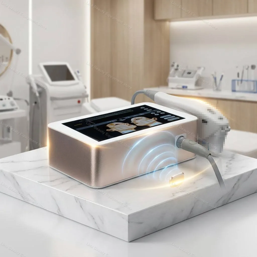 Popular Skin Care Anti Aging Beauty Salon Machine Ultrasoinc Wrinkle Removal Face Lifting Machine with 3 Cartridges 1.5mm 3.0mm