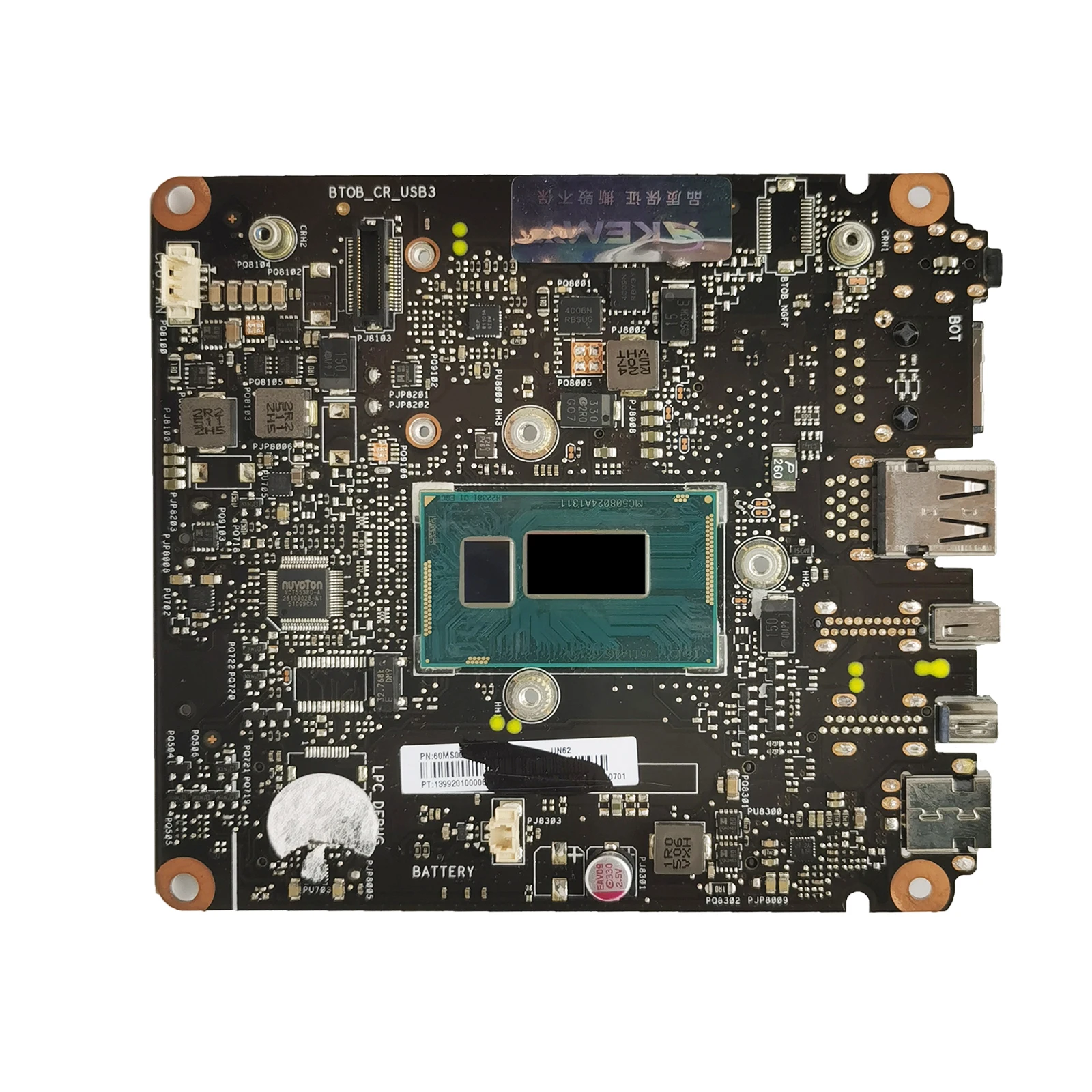 UN62 Notebook Mainboard For ASUS VivoMini UN62 UN62V UN42 Laptop Motherboard With 2957U CPU UMA 100% Test work