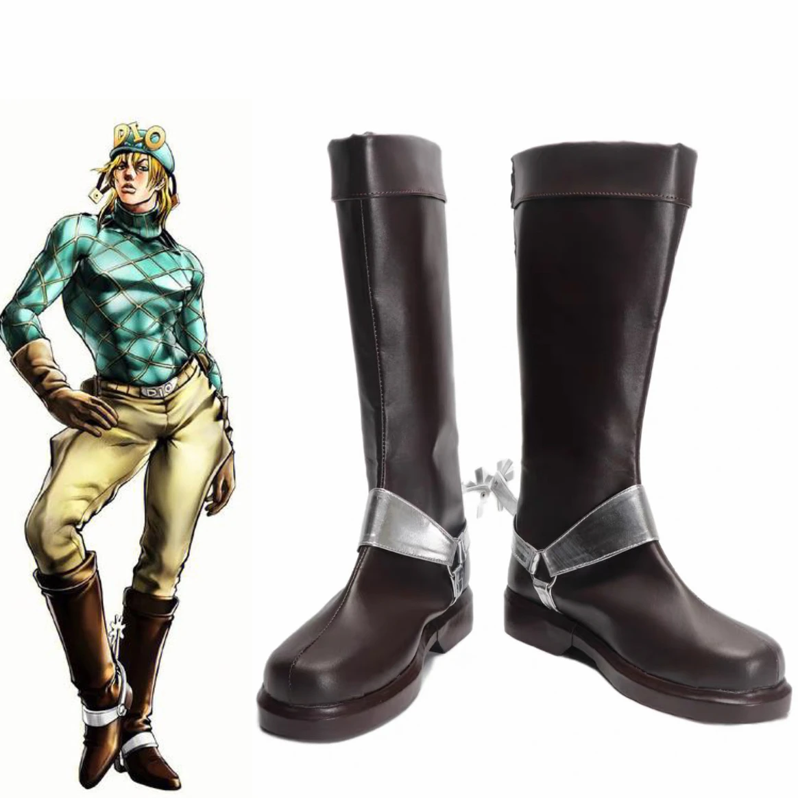 

Bizarre7 Steel Ball Run Diego Dio Bulando Cosplay Shoes Dio Boots