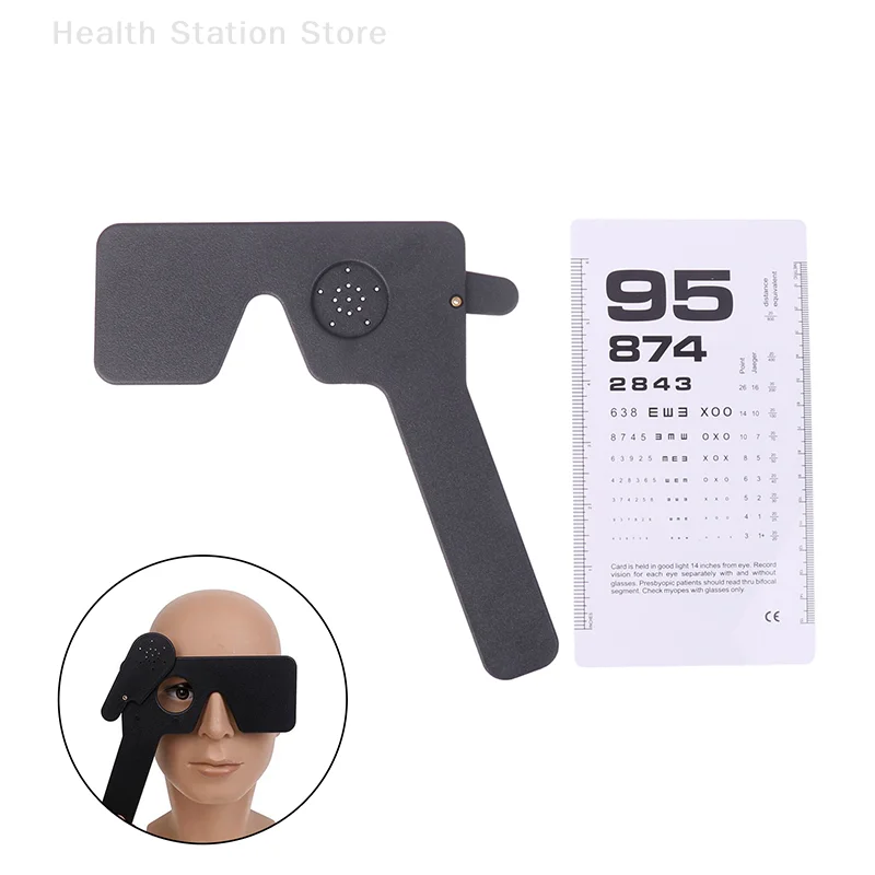 

Occluder Multi 17 Pin Hole Hand Occluder Optometry Instrument Tool With Eye Test Chart
