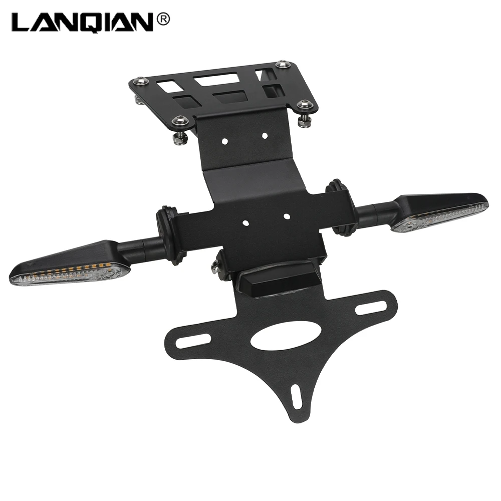 FOR YAMAHA YZF R25 / YZF R3 / MT-03 / MT-025 2014-2023-2024-2025-2026 Adjustable Angle License Number Plate Frame Holder Bracket