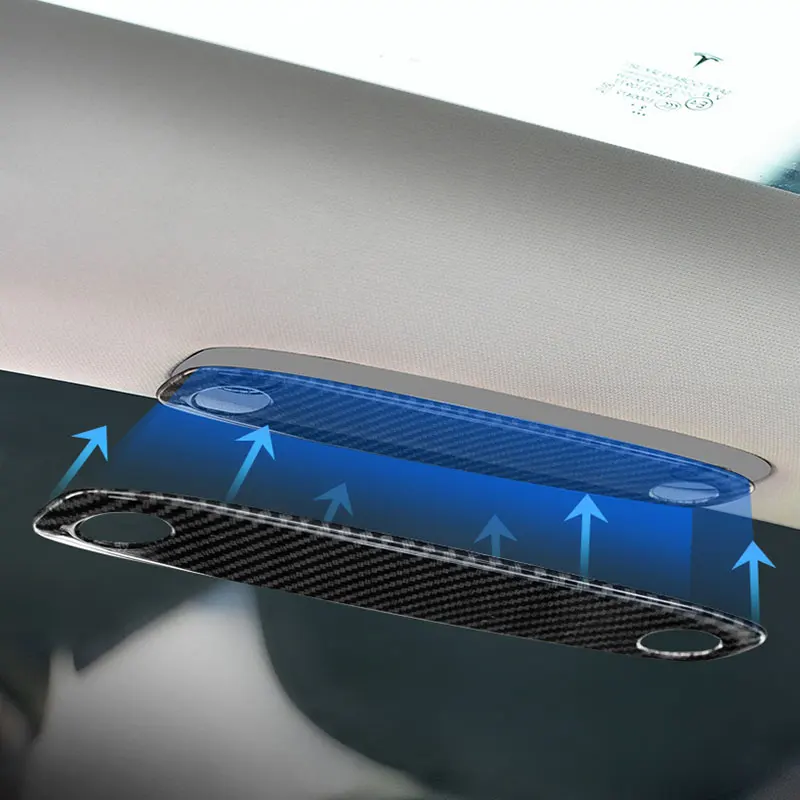 

Carbon Fiber Reading Light Cover Trim For Tesla Model 3 17-22 Model Y 2020-2024 Car Interior Accessories Patch Imitate