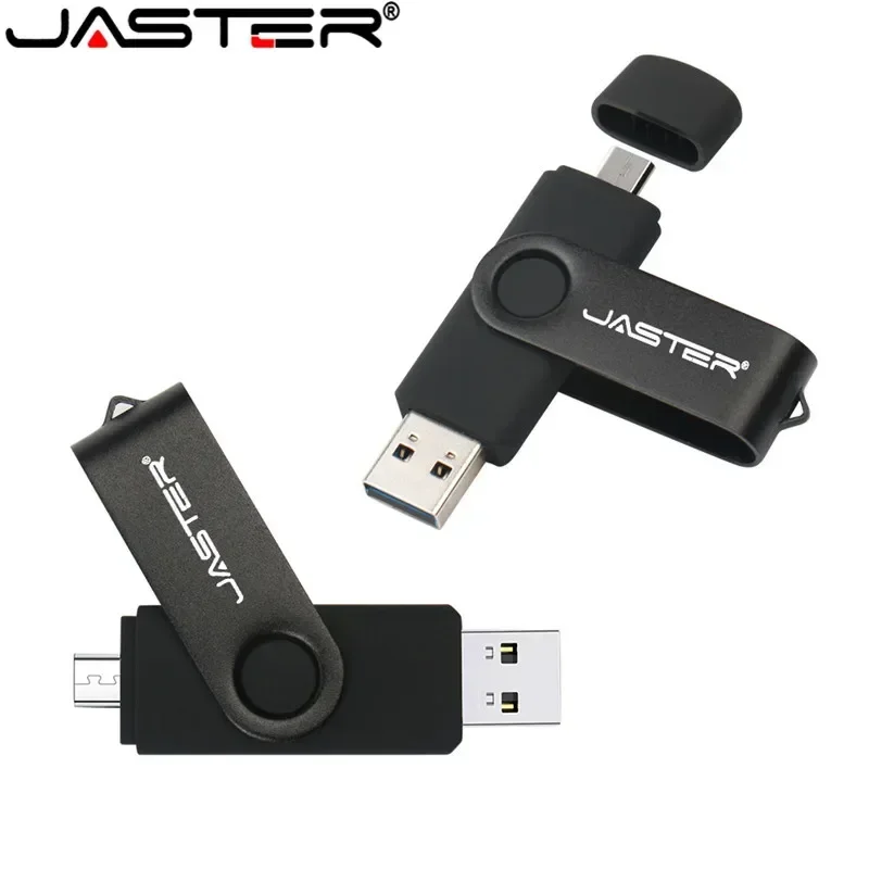 JASTER-Interface Micro USB Rotada OTG Flash Drive, Pendrive, Telefone Android, Tablet, PC, Notebook, Pendrive, 32GB, 16GB, 64GB