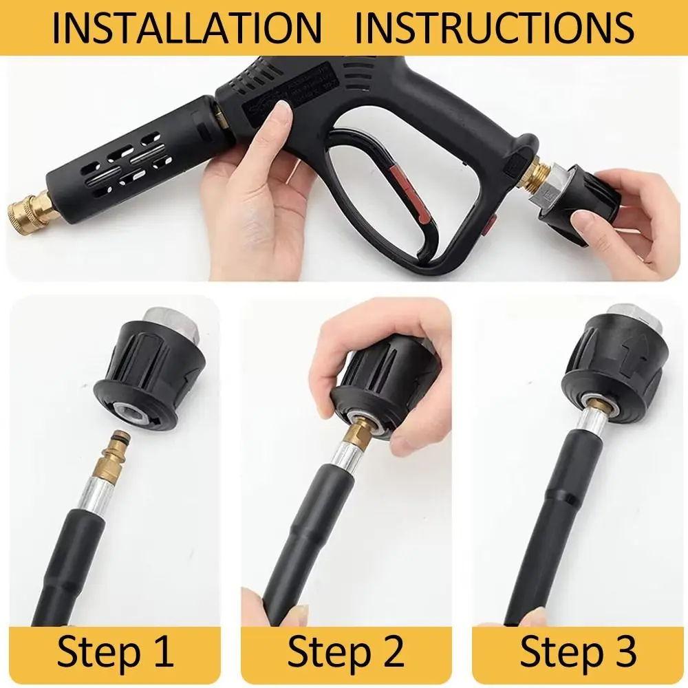 M22-14MM ارتفاع ضغط خرطوم محول الألومنيوم غسالة الضغط موصل ل Karcher لبوش ل Nilfisk ل Lavor