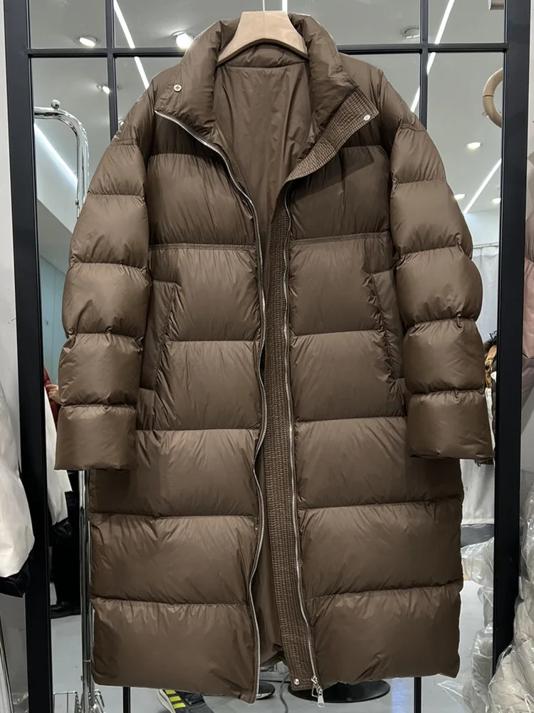 LANMREM เกาหลีรุ่น Goose Down JACKET หลวมกว้างสไตล์หญิงหนาผ้าฝ้ายเบาะสําหรับผู้หญิง 2024 ฤดูหนาว WARM 2DB1730