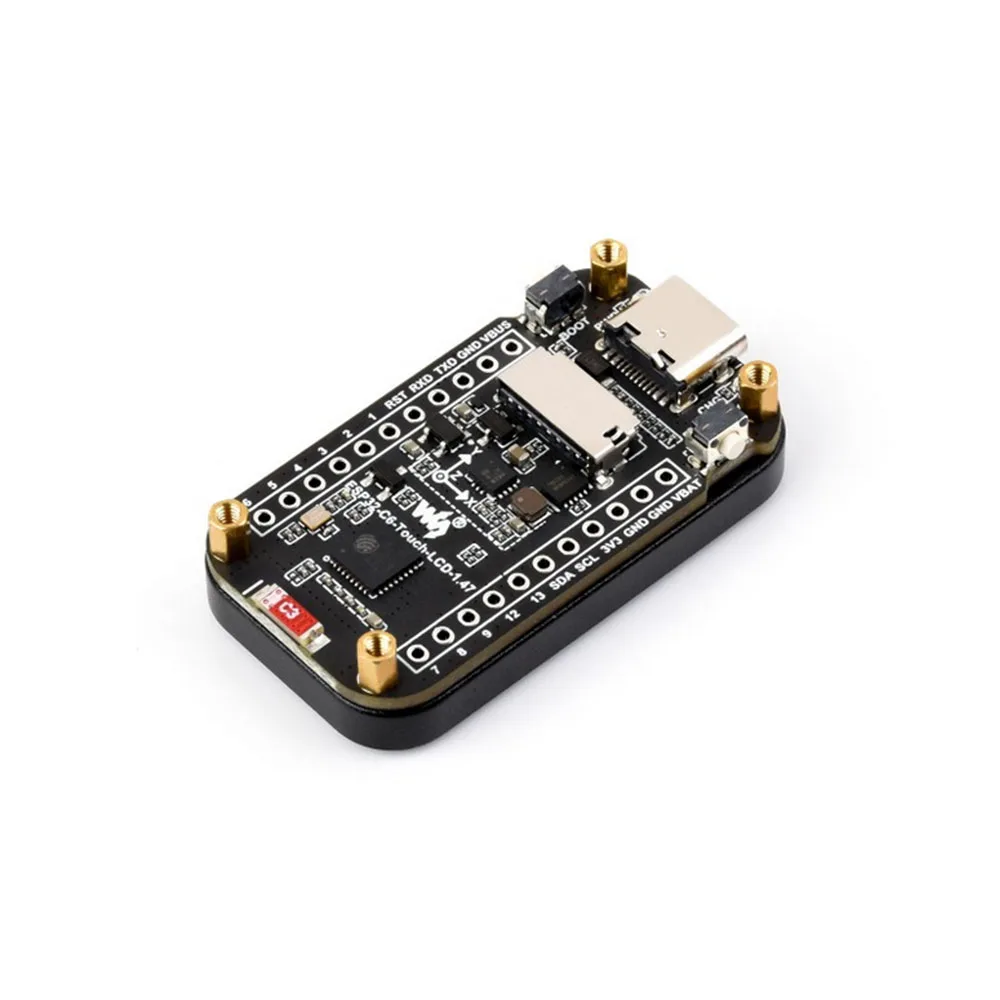 ESP32-C6 1.47 بوصة لوحة تطوير شاشة تعمل باللمس 172*320 دقة 262K عرض اللون يدعم واي فاي 6 / BLE 5 160 ميجا هرتز RISC-V