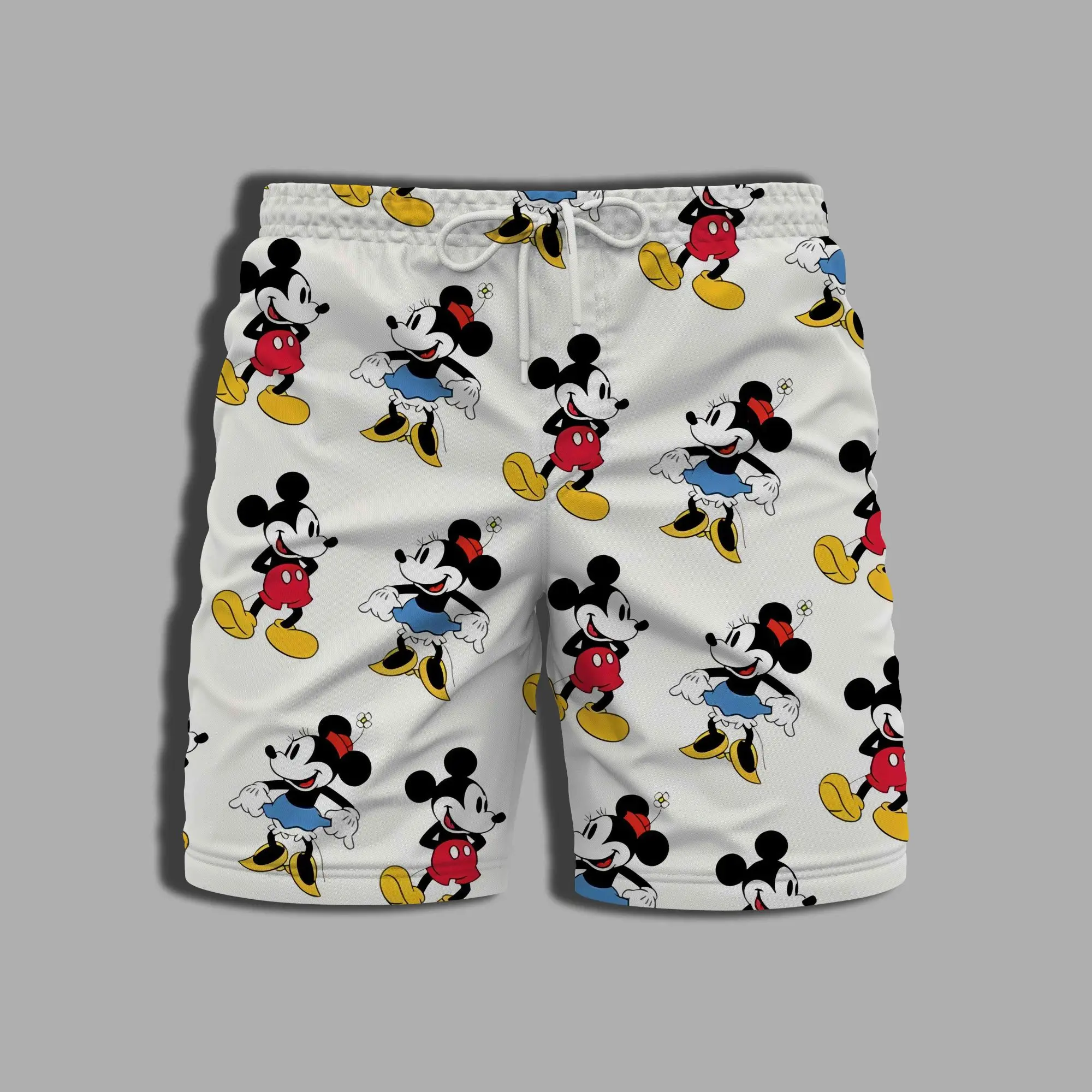 Swim Shorts Men Whole Swimsuit Summer Beach Bathing Suit Man Printing Mickey Men\'s Clothing Gym Minnie Mouse Pants Disney Male