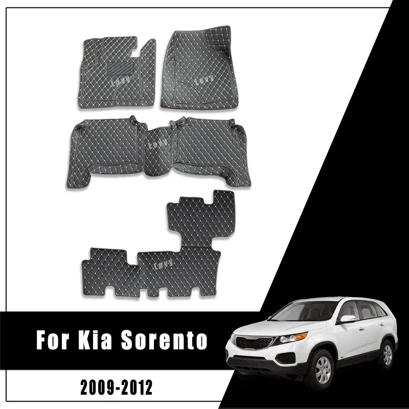 

Для Kia Sorento Prime 2012 2011 2010 2009 (7 мест) Автомобильные коврики Коврики Автозапчасти для салона Ковры Аксессуары для ног Чехлы