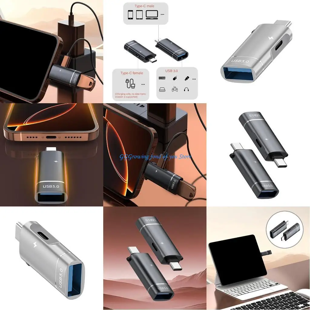 

H9EB Type C Connector Converter for Data Transmission and Power Supply Office Use Ensures Smooth Data Expanding Phone Storage