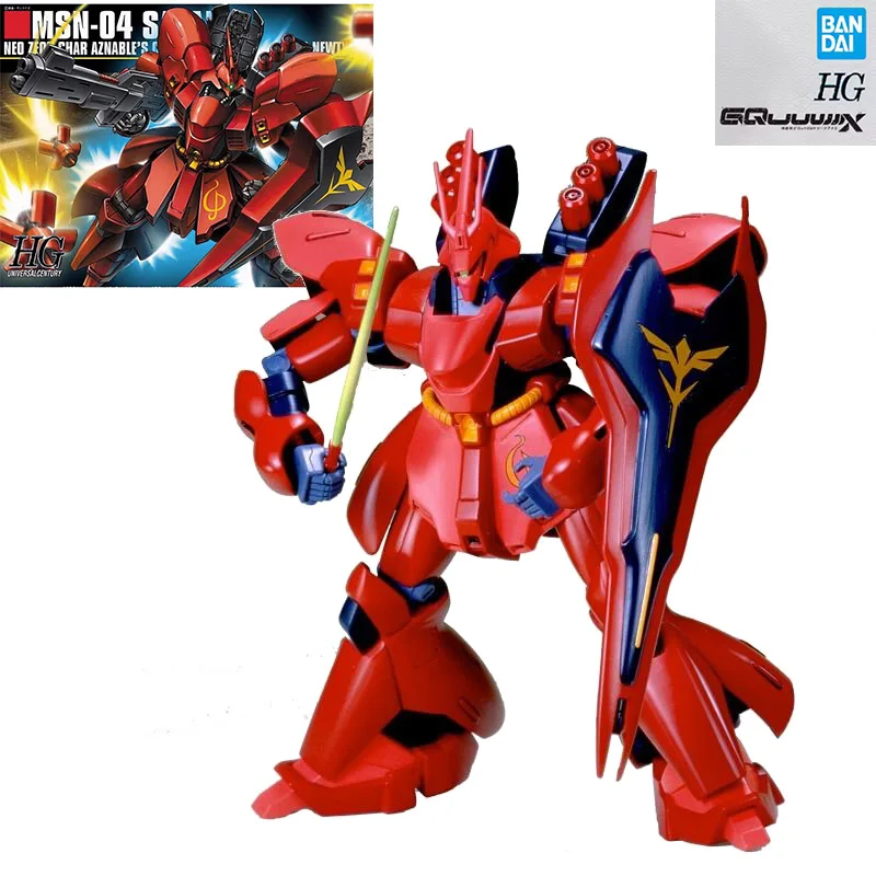 

Bandai Assembly Model HGUC 088 1/144 MSN-04 SAZABI Anime Character Action Assembly Model Toy Boy Gift Original