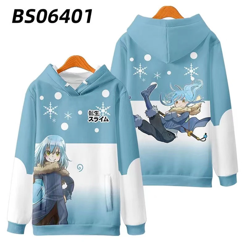 Anime That Time I Got Reincarnated As A Slime Rimuru Tempest Cosplay Hoodie Hip Hop Graphic Sweatshirt Unisex Harajuku Tracksuit