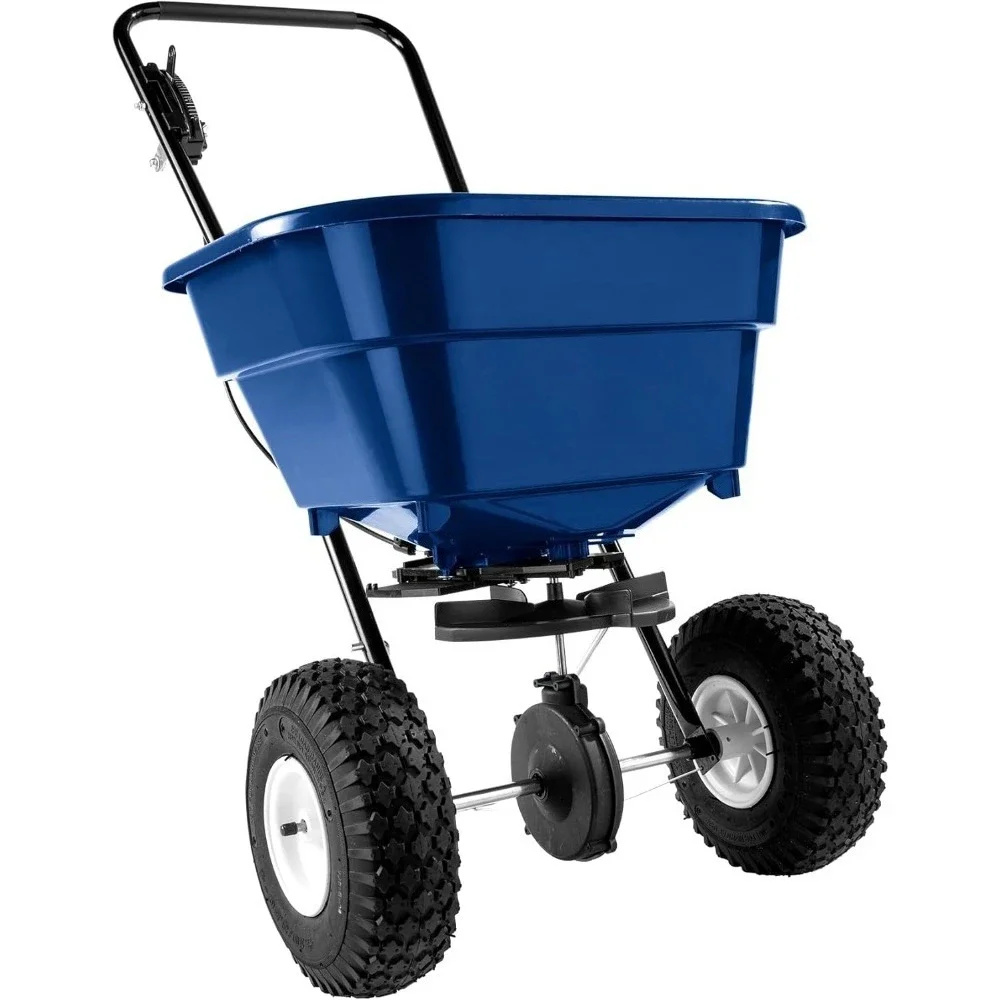 

Equipment Estate Style Broadcast Spreader for Spreading Fertilizer and More on Lawns, Sidewalks, and Driveways