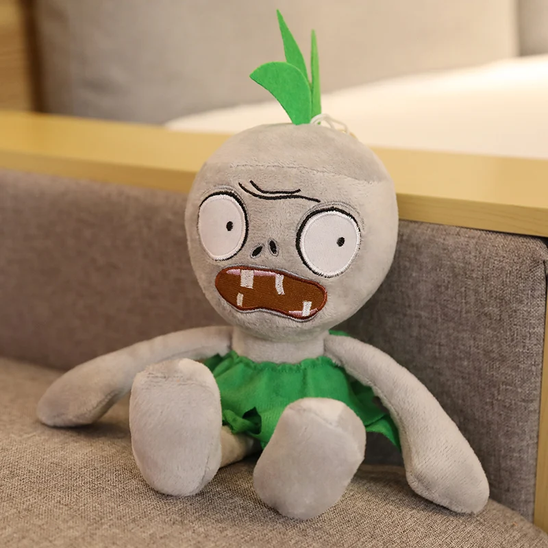 30cm Plants VS Zombies Stuffed Plush Doll Toys Microphone Zombie  Newspaper Zombie Cartoon Game Cosplay Anime Figure Kids Gifts